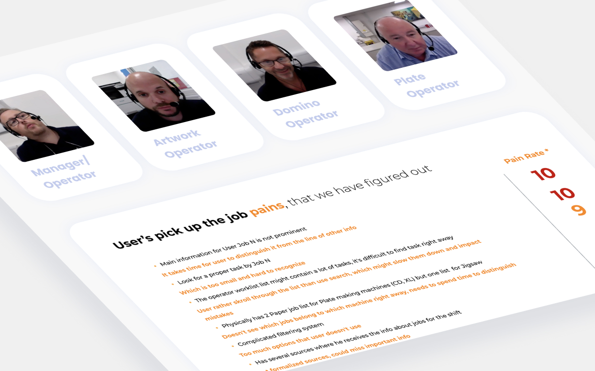 User interviews