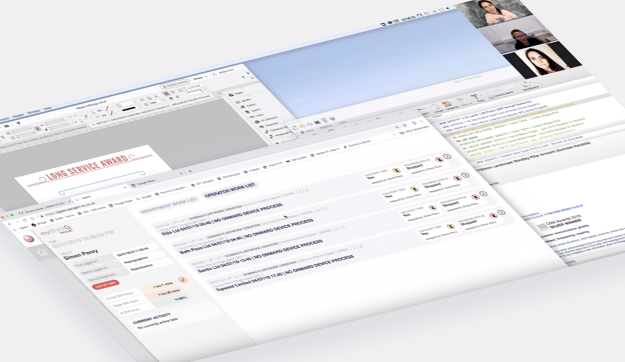 Usability testing — current system